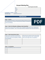 Meeting Plan Template