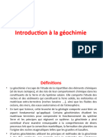 Introduction À La Géochimie