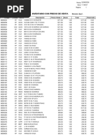 Inventario Con Precio de Venta: OPTICA 3000, C.A