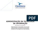 Administração Da Tecnologia Da Informação