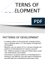 Lesson 3 Patterns Development