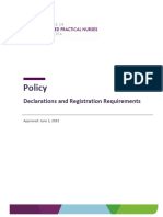 Registration Requirements Policy