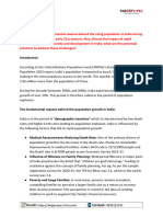 Population and Associated Issues