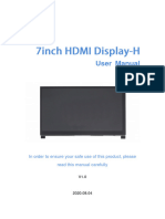 7inch HDMI Display H User Manual V1.0