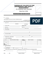 Editable Admission Form 1