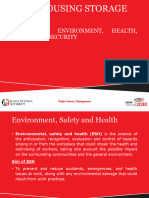 Topic 7 Warehouse Environment, Health Safety and Security