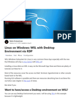 Linux On Windows - WSL With Desktop Environment Via RDP - DEV Community ? - ?? - ?