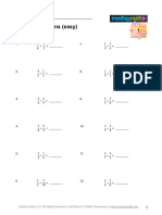 Dividing Fractions (Easy) (A)