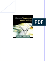 Immediate Download Principles of Business Forecasting Keith Ord &amp Robert Fildes All Chapters