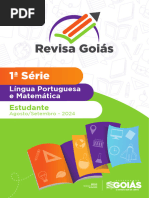 Revisa Goias 1a Serie LP e Mat Agosto Setembro Estudante