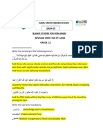 Ans Key Grade 12 Revision Sheet pt1 2024-25