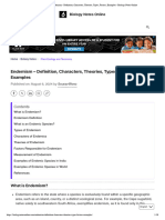 Endemism - Definition, Characters, Theories, Types, Factors, Examples - Biology Notes Online