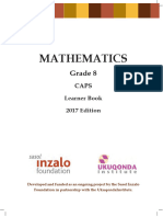 Grade 8 Mathematics - Learner Book