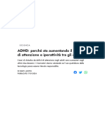 ADHD - Perché Sta Aumentando Il Deficit Di Attenzione e Iperattività Tra Gli Adulti - National Geographic