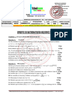 MATHEMATIQUES TLE CD SEQ 2 Nov 2023