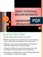 New Assessment and Evaluation Handout