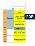 Tentative Schedule For Display