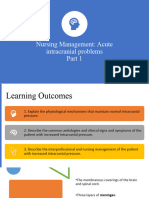 Nursing Management of Increased Intracranial Pressure