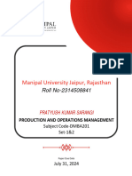 Production & Opertn. Managnt. DMBA201-Set-1 & 2