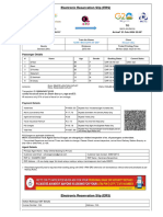 Electronic Reservation Slip (ERS) : Boarding From TO