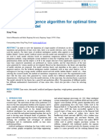 Artificial Intelligence Algorithm For Optimal Time