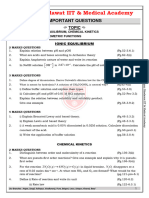 Che, Mat - Imp Q - Ionic & Chemical Kinetics, Trigonometric Func