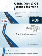 Lierature Review - Revising