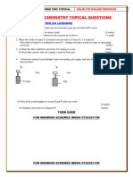 C.form Two Chemistry Topical Questions