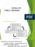 Fundamentals of Public Speaking