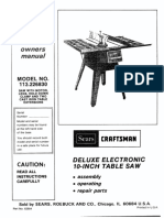 Table Saw Manual