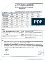 Date Sheet of PT-1 & MT-2 (2024-2025)