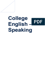 College English - Speaking