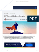 25 Advanced SQL Query Examples