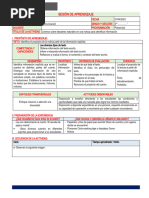 2° Sesión de Aprendizaje Abril-Comunicacion