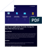 Create An Application Security Group For Two Web Servers in Azure