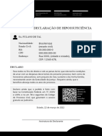 DECLARAÇÃO DE HIPOSSUFICIÊNCIA - Pacote Visual Law - Agência Direito Fácil - Paleta Preto