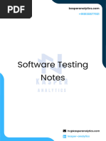 Software Testing Notes