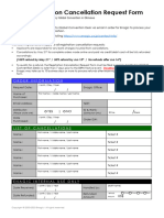 Japan Cancle Form