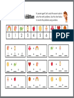 Grey Colorful Illustrative Secret Code Addition Math Worksheet