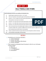 Alcohols, Phenols and Ethers - Unit Test