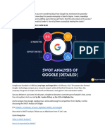 SWOT Analysis of Google