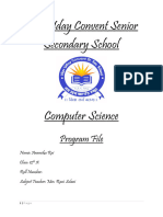 Nav Uday Convent Senior Secondary School: Program File