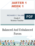 Balance and Unbalance Force RFT