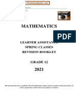 Maths Grade 12 SpringClasses 2021