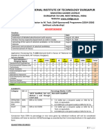 Mtech Admission 2024 SS