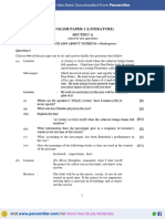 ISC Eng. Literature QP 2015 - Percentiler