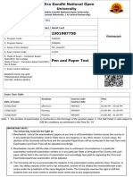 IGNOU June-2024 - Hall Ticket - Admit Card PRV