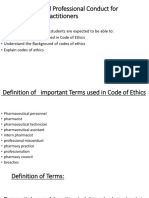 Session-5 - Code of Ethics and Professional Conduct For Pharmaceutical