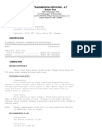 Transmission Servicing - A/T Article Text