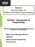 Introduction To Object Oriented Programming: Week 2